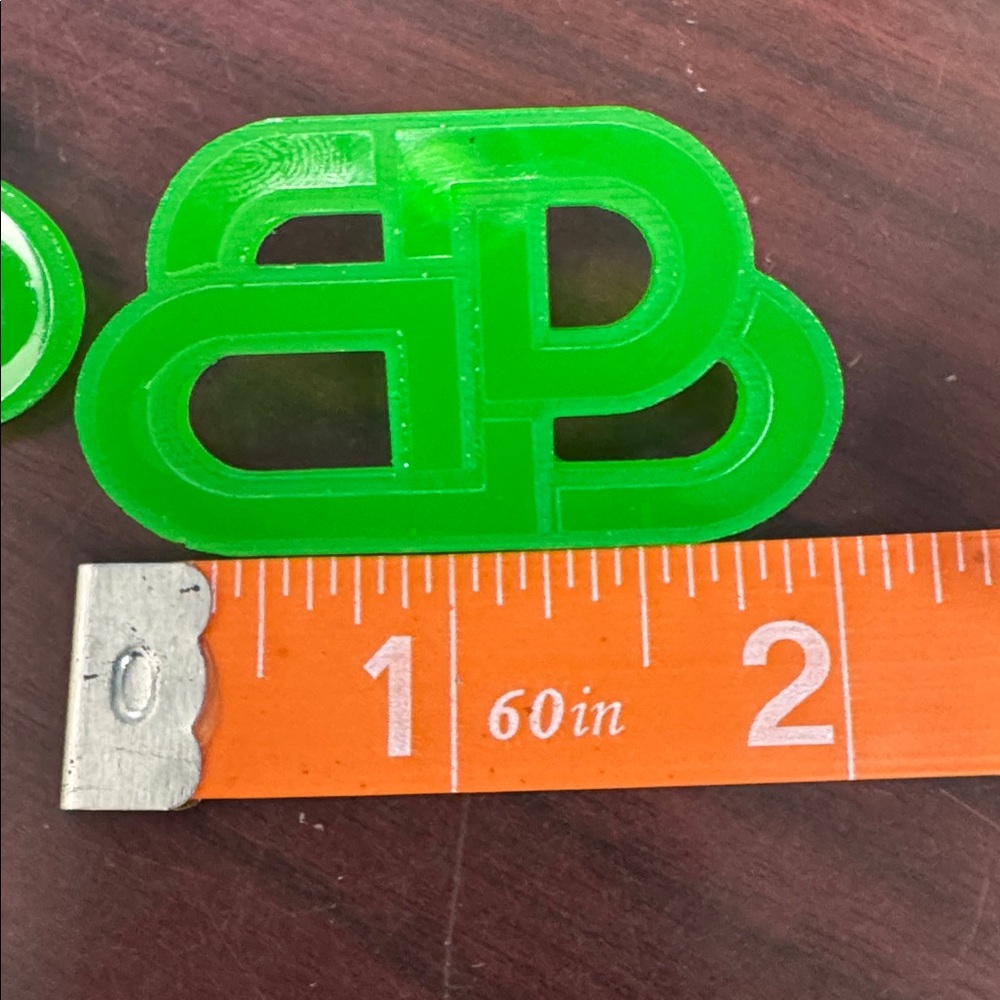 Streetwear Fashion Neon Green BB Earrings - Picture 7 of 12